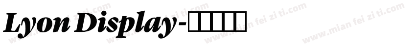 Lyon Display字体转换